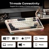 image:imageEPOMAKER X Aula EA75 MAX Wireless Gaming Keyboard with Screen amp Knob 5000mAh HotSwap Lubed Switches RGB Backlit Creamy Gasket 75 Mechanical Keyboard Retro White Reaper SwitchRetro White