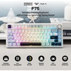 image:imageEPOMAKER x Aula F75 Gasket Mechanical KeyboardFrost Jelly Keycaps Set  126 Keys Forged Carbon Fiber Keycaps