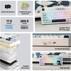 image:imageEPOMAKER x Aula F75 Gasket Mechanical KeyboardFrost Jelly Keycaps Set  126 Keys Forged Carbon Fiber Keycaps
