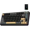 image:imageEPOMAKER X Aula EA75 MAX Wireless Gaming Keyboard with Screen amp Knob 5000mAh HotSwap Lubed Switches RGB Backlit Creamy Gasket 75 Mechanical Keyboard Retro White Reaper SwitchBlack