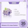 image:imageEPOMAKER Creamy Jade 45gf Gaming Keyboard SwitchesWisteria Linear V2 Gaming Keyboard Switches