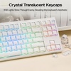 image:imageEPOMAKER G84 PRO Wireless Gaming Keyboard with ScreenampKnobLusterfly Jelly Keycaps Set  123 Keys DoubleShot Laser Engraved