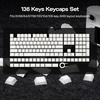 image:imageEPOMAKER G84 PRO Wireless Gaming Keyboard with ScreenampKnobPhos Keycaps Set  136 Keys SidePrinted Shine Through Keycaps