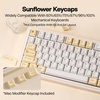 image:imageEPOMAKER Galaxy100 Lite QMKVIA Gaming Keyboard with 8000mAh Battery and NumpadSunflower PBT Keycaps