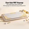 image:imageEPOMAKER Galaxy100 Lite QMKVIA Gaming Keyboard with 8000mAh Battery and NumpadSunflower PBT Keycaps