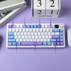 image:imageEPOMAKER X Aula F75 MAX Wireless Mechanical Keyboard with TFT Screen and Knob Gasket Keyboard in 75 Layout Hot Swappable Gaming Keyboard for PCMacLinux Matte BlackBlueWhitePurple
