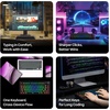 image:imageEPOMAKER X Aula F75 MAX Wireless Mechanical Keyboard with TFT Screen and Knob Gasket Keyboard in 75 Layout Hot Swappable Gaming Keyboard for PCMacLinux Matte BlackMatte Black