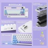 image:imageEPOMAKER X Aula F75 MAX Wireless Mechanical Keyboard with TFT Screen and Knob Gasket Keyboard in 75 Layout Hot Swappable Gaming Keyboard for PCMacLinux Matte BlackBlueWhitePurple