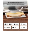 image:imageEPOMAKER X Aula F75 MAX Wireless Mechanical Keyboard with TFT Screen and Knob Gasket Keyboard in 75 Layout Hot Swappable Gaming Keyboard for PCMacLinux Matte BlackCaramel