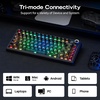 image:imageEPOMAKER X Aula F75 MAX Wireless Mechanical Keyboard with TFT Screen and Knob Gasket Keyboard in 75 Layout Hot Swappable Gaming Keyboard for PCMacLinux Matte BlackMatte Black