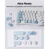 image:imageEPOMAKER x LINDSEYSZN Azure Dragon SZN Keycaps Set  140 Keys Fiveside Dyesub PBT Keycaps MOA Profile MXStyle Compatible for Alice606575TKL96Full Size Layout Mechanical Gaming Keyboards