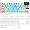 image:imageEPOMAKER G84 PRO Wireless Gaming Keyboard with ScreenampKnobLusterfly Jelly Keycaps Set  123 Keys DoubleShot Laser Engraved