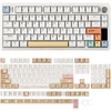 image:imageEPOMAKER TH80 V2 PRO Wireless Gaming Keyboard with ScreenampKnobOpalux Keycaps Set  134 Keys PBT Keycaps with Exquisite Seashell Pattern
