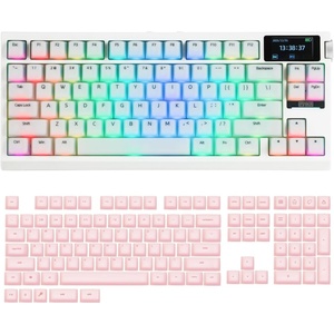 image:imageEPOMAKER G84 PRO Wireless Gaming Keyboard with ScreenampKnobAegisSil Keycap Set Silicone Material
