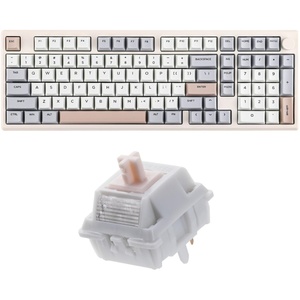 image:imageEPOMAKER Galaxy100 QMKVIA Wireless Gaming KeyboardCream Marble 47gf Gaming Keyboard Switches