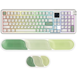 image:imageEPOMAKER RT100 PRO Wireless Gaming Keyboard with 154 ScreenampKnobCloudGel Wrist Rest for Keyboard and Mouse