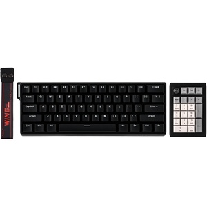 image:imageEPOMAKER WIN60 HE 60 Wired Magnetic KeyboardEK21 VIA Gasket Number Pad with 1000mAh Battery