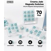 image:imageEPOMAKER Creamy Jade Magnetic Switches 70Pcs Factory Prelubed with Light Diffuser amp Thocky Sound Linear Hall Effect Switches for Magnetic Gaming Keyboard