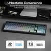 image:imageEPOMAKER Galaxy100 Lite QMKVIA Gaming Keyboard with 8000mAh Battery and NumpadCrystal Tactile Silent Mechanical Keyboard Switches Set