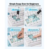 image:imageEPOMAKER HE68 Lite Hall Effect Gaming Keyboard 8k Polling amp 128K Scan RateCreamy Jade Magnetic Switches