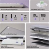 image:imageEPOMAKER Luma100 Low Profile Aluminum Mechanical Keyboard VIA Programmable  RGB Backlit HotSwappable WinMacLinux Compatible Wireless Portable Office Keyboard with Mac Modifier Keycaps