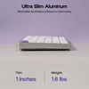 image:imageEPOMAKER Luma100 Low Profile Aluminum Mechanical Keyboard VIA Programmable  RGB Backlit HotSwappable WinMacLinux Compatible Wireless Portable Office Keyboard with Mac Modifier Keycaps