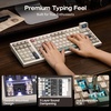 image:imageEPOMAKER RT98 Creative Modular Retro Gaming Keyboard wDetachable Mini TV  TriMode BT24GUSBC 8000mAh RGB PBT Keycap Creamy Mechanical Keyboard for WinMac Righthanded Sea Salt SilentSouthpaw