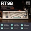 image:imageEPOMAKER RT98 Creative Modular Retro Gaming Keyboard wDetachable Mini TV  TriMode BT24GUSBC 8000mAh RGB PBT Keycap Creamy Mechanical Keyboard for WinMac Righthanded Sea Salt SilentSouthpaw