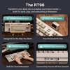 image:imageEPOMAKER RT98 Creative Modular Retro Gaming Keyboard wDetachable Mini TV  TriMode BT24GUSBC 8000mAh RGB PBT Keycap Creamy Mechanical Keyboard for WinMac Righthanded Sea Salt SilentSouthpaw