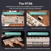 image:imageEPOMAKER RT98 Creative Modular Retro Gaming Keyboard wDetachable Mini TV  TriMode BT24GUSBC 8000mAh RGB PBT Keycap Creamy Mechanical Keyboard for WinMac Righthanded Sea Salt SilentRighthanded