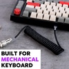 image:imageEPOMAKER X Aula EA75 MAX Wireless Gaming Keyboard with Screen amp KnobMix 18m Coiled Keyboard Cable USB C to USB A TPU Cable for Mechanical Gaming Keyboard