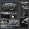 image:imageEPOMAKER X Aula F99 PRO Wireless Gaming Keyboard Nimbus SwitchPuff Aviator Coiled USB Cable TypeC Suitable for RT100TH68 PROTH80 PROTH96TH80 SECIDOO V65 etcPuff Black