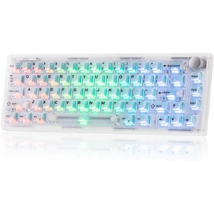 image:imageEPOMAKER HE65 V2 TMR Hall Effect Gaming Keyboard with Volume Knob  Rapid Triggering 8K Polling 001mm Adjustable Actuation Hybrid HotSwap Creamy amp Thocky 24GhzBT for MacWIN BlackWhite