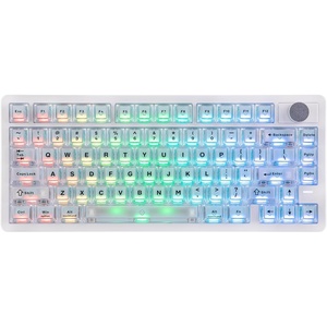 image:imageEPOMAKER HE75 V2 TMR Hall Effect Gaming Keyboard wChangeable Knob  Rapid Triggering 8K Polling 001mm Adjustable Actuation Hybrid HotSwap Creamy amp Thocky 24GhzBT for MacWIN BlackWhite