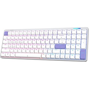 image:imageEPOMAKER Luma100 Low Profile Aluminum Mechanical Keyboard VIA Programmable  RGB Backlit HotSwappable WinMacLinux Compatible Wireless Portable Office Keyboard with Mac Modifier Keycaps