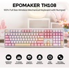 image:imageEPOMAKER TH108 Full Size Mechanical KeyboardNEX Lite Wireless Gaming Mouse wScreens amp RGB Charging Dock