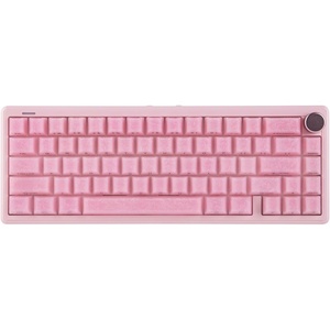 image:imageEPOMAKER TH65 Wireless Mechanical Gaming Keyboard with Knob amp 8000mAh  Adjustable Kickstand for Comfort Typing 65 BT24GHzUSBC HotSwap CreamyampThocky Gasket Retro White Creamy JadePink