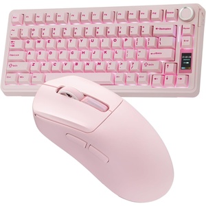 image:imageEPOMAKER X Aula EA75 MAX Wireless Gaming Keyboard with Screen amp KnobNEX Lite Wireless Gaming Mouse wScreens amp RGB Charging Dock