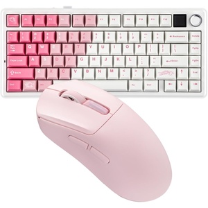 image:imageEPOMAKER X Aula F75 MAX Wireless Mechanical Keyboard with TFT Screen and KnobNEX Lite Wireless Gaming Mouse wScreens amp RGB Charging Dock