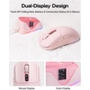 image:imageEPOMAKER NEX Lite Wireless Gaming Mouse wScreens amp RGB Charging DockPink