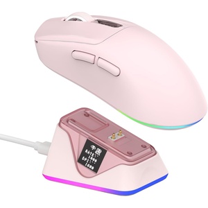 image:imageEPOMAKER NEX Lite Wireless Gaming Mouse wScreens amp RGB Charging DockPink