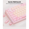 image:imageEPOMAKER JellyPaw Keycaps Set 128Key Cute Cat Keycaps for Gaming KeyboardPink Yellow