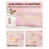 image:imageEPOMAKER JellyPaw Keycaps Set 128Key Cute Cat Keycaps for Gaming KeyboardPink Yellow