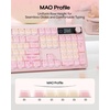 image:imageEPOMAKER JellyPaw Keycaps Set 128Key Cute Cat Keycaps for Gaming KeyboardPink Yellow