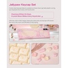 image:imageEPOMAKER JellyPaw Keycaps Set 128Key Cute Cat Keycaps for Gaming KeyboardPink Yellow