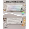 image:imageEPOMAKER JellyPaw Keycaps Set 128Key Cute Cat Keycaps for Gaming KeyboardWhite
