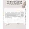 image:imageEPOMAKER JellyPaw Keycaps Set 128Key Cute Cat Keycaps for Gaming KeyboardWhite