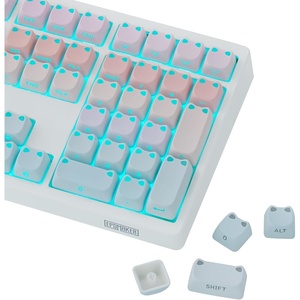 image:imageEPOMAKER JellyPaw Keycaps Set 128Key Cute Cat Keycaps for Gaming KeyboardNebula