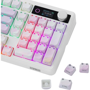 image:imageEPOMAKER JellyPaw Keycaps Set 128Key Cute Cat Keycaps for Gaming KeyboardTwilight